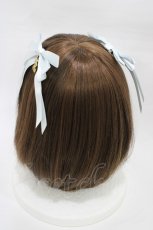 画像2: ALICE and the PIRATES / サテンリボンの多重リボンクリップ  サックス H-26-03-09-026-PA-AC-NS-ZH (2)