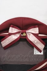 画像3: Amavel / 喫茶アマベルのマリンベレー帽  ボルドー H-26-03-09-003-CA-AC-NS-ZH (3)