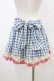 画像2: LIZ LISA / ギンガムイチゴスカパン Free ブルー H-26-03-09-038-LO-SK-NS-ZH (2)