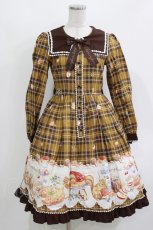 画像1: metamorphose / もりのパティシエ長袖ワンピース Free ブラウン H-26-03-10-1003-ME-OP-NS-ZH (1)