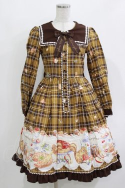 画像1: metamorphose / もりのパティシエ長袖ワンピース Free ブラウン H-26-03-10-1003-ME-OP-NS-ZH