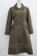 画像1: axes femme / バッスル風ロングコート M カーキ H-26-03-10-1028-AX-CO-NS-ZH (1)