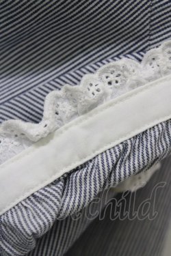 画像4: Ank Rouge / レース襟ストライプワンピース M ネイビー H-26-03-10-1029-CA-OP-NS-ZH