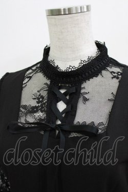 画像4: Rojita / FRONTレースアップハイネックワンピース Free ブラック H-26-03-10-1033-LO-OP-NS-ZH