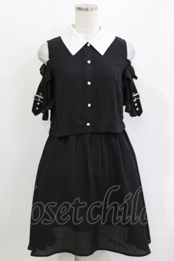 画像1: Ank Rouge / 肩あきワンピース M ブラック H-26-03-10-1038-CA-OP-NS-ZH