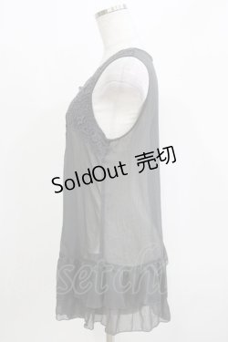 画像2: axes femme / レース使いベスト M グレー H-26-03-10-1039-AX-TO-NS-ZH