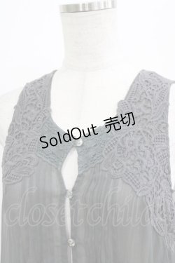 画像4: axes femme / レース使いベスト M グレー H-26-03-10-1039-AX-TO-NS-ZH