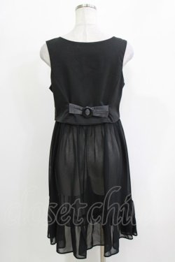 画像3: axes femme POETIQUE / シフォンドッキングベスト M ブラック H-26-03-10-1040-AX-TO-NS-ZH