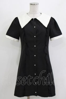 画像1: Bubbles / レースセーラーワンピース Free ブラック H-26-03-10-1041-CA-OP-NS-ZH