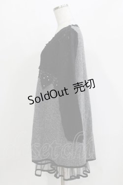 画像2: axes femme / レース切り替えワンピース M ブラック H-26-03-10-1042-AX-OP-NS-ZH