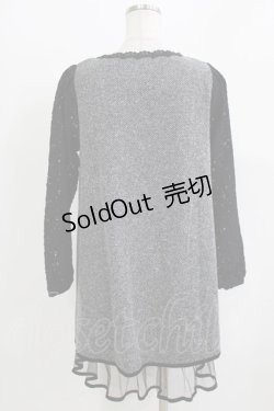 画像3: axes femme / レース切り替えワンピース M ブラック H-26-03-10-1042-AX-OP-NS-ZH