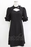 EATME / クロスベルトネックワンピース M ブラック H-26-03-10-1043-LO-OP-NS-ZH
