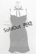 EATME / メイドライクチューリップワンピース S ブラック H-26-03-10-1046-LO-OP-NS-ZH