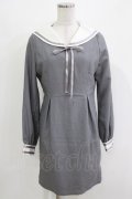 Ank Rouge / セーラーワンピース M グレー H-26-03-10-1047-CA-OP-NS-ZH