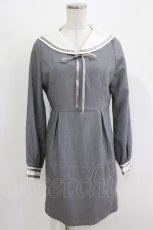 画像1: Ank Rouge / セーラーワンピース M グレー H-26-03-10-1047-CA-OP-NS-ZH (1)