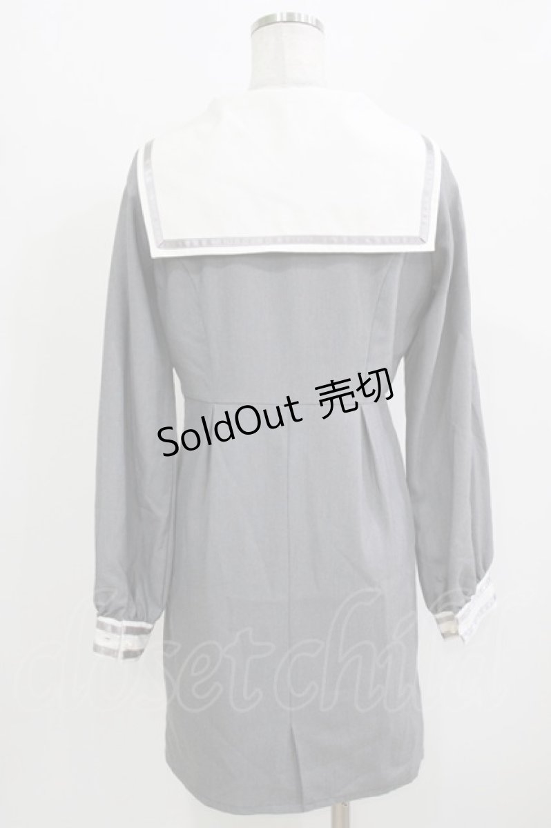 画像3: Ank Rouge / セーラーワンピース M グレー H-26-03-10-1047-CA-OP-NS-ZH (3)