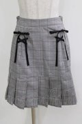 Ank Rouge / スピンドルチェックスカート M グレー H-26-03-10-1049-CA-SK-NS-ZH