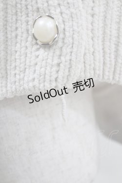 画像4: axes femme / レースアップ袖ニットカーディガン M 生成り H-26-03-10-1050-AX-TO-NS-ZH