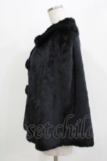 画像2: Innocent World / ハートファーショートマント Free ブラック H-26-03-10-1052-IW-CO-NS-ZTC063 (2)