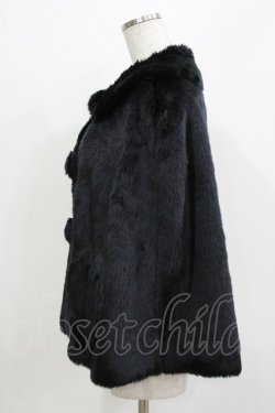 画像2: Innocent World / ハートファーショートマント Free ブラック H-26-03-10-1052-IW-CO-NS-ZH