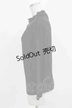 画像2: axes femme / プチローズカットソー M ブラック H-26-03-10-1057-AX-TO-NS-ZH