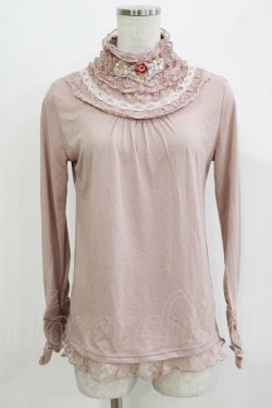 画像1: axes femme / プチローズカットソー M ピンク H-26-03-10-1058-AX-TO-NS-ZH