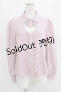 Ank Rouge / ハートくりぬきブラウス M ピンク H-26-03-10-1060-CA-BL-NS-ZH