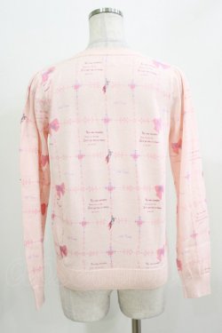 画像3: Ank Rouge / リボンプリントカーディガン M ピンク H-26-03-10-1062-CA-TO-NS-ZH