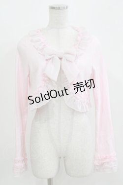 画像1: Angelic Pretty / Romanticリボンボレロ Free ピンク H-26-03-10-1063-AP-TO-NS-ZH