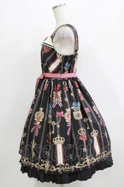 画像2: Angelic Pretty / British Keysジャンパースカート Free ブラック H-26-03-10-1006-AP-OP-NS-ZH