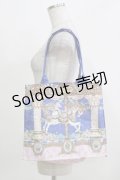 Angelic Pretty / 2014年ムック本付録 Day Dream Carnivalビッグトートバッグ  ブルー H-26-03-10-1068-AP-BG-NS-ZH