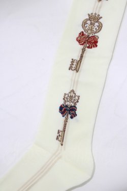 画像3: Angelic Pretty / British Keysオーバーニー  生成り H-26-03-10-1072-AP-ZA-NS-ZH