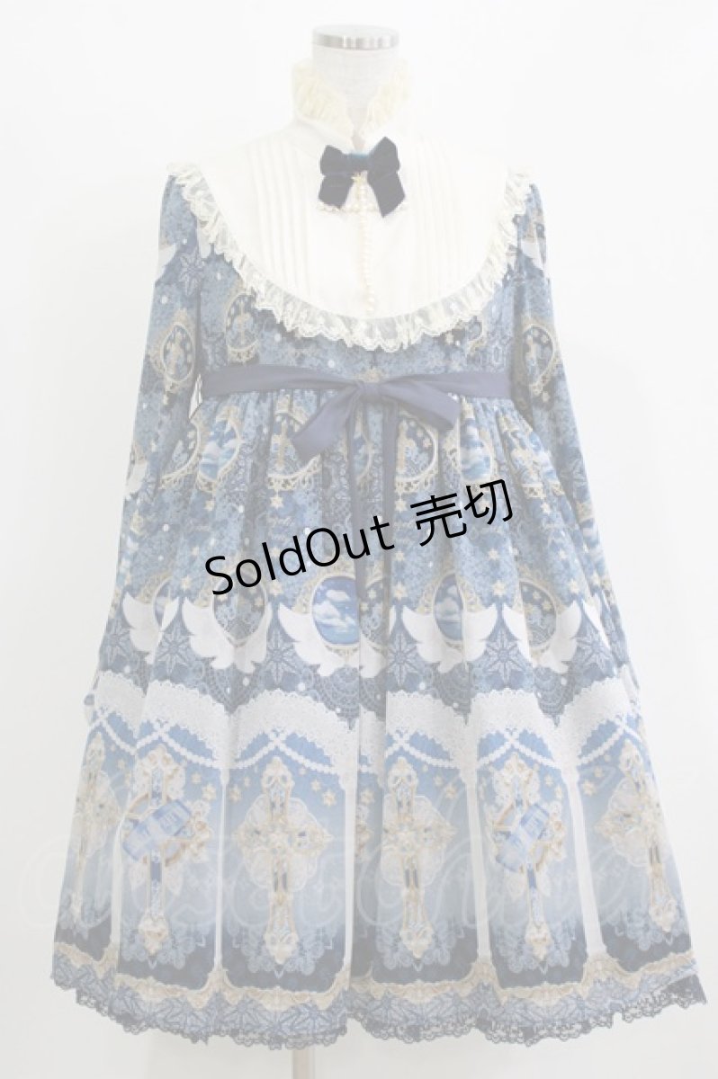 画像1: Angelic Pretty / Celestialワンピース Free ネイビー H-26-03-10-1007-AP-OP-NS-ZH (1)
