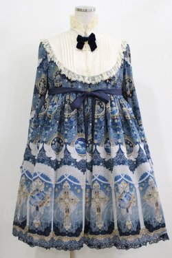 画像1: Angelic Pretty / Celestialワンピース Free ネイビー H-26-03-10-1007-AP-OP-NS-ZH