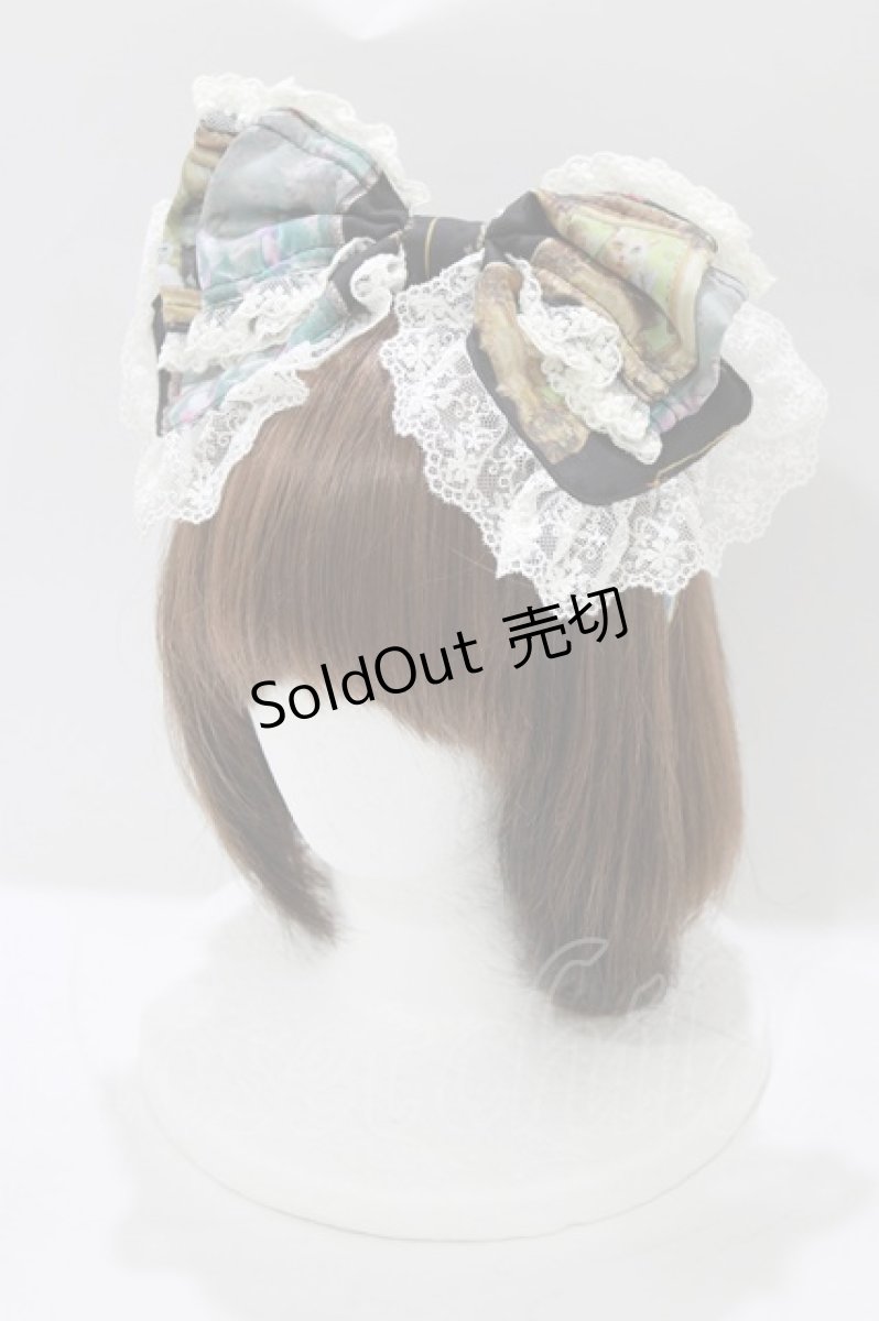 画像1: BABY,THE STARS SHINE BRIGHT / Mon Chouchou Hermitage柄カチューシャ  ブラック H-26-03-10-1078-BA-AC-NS-ZH (1)