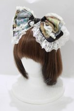 画像1: BABY,THE STARS SHINE BRIGHT / Mon Chouchou Hermitage柄カチューシャ  ブラック H-26-03-10-1078-BA-AC-NS-ZH (1)