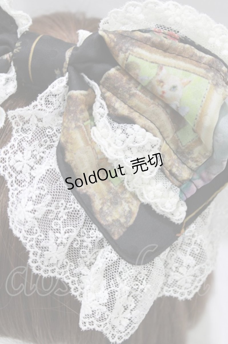 画像2: BABY,THE STARS SHINE BRIGHT / Mon Chouchou Hermitage柄カチューシャ  ブラック H-26-03-10-1078-BA-AC-NS-ZH (2)