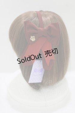 画像2: Angelic Pretty / Elegant Crownカチューシャ  ワイン H-26-03-10-1080-AP-AC-NS-ZH