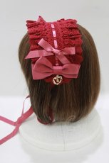 画像2: BABY,THE STARS SHINE BRIGHT / 別珍プリンセスドロップヘッドドレス(2025)  ローズピンク H-26-03-10-1082-BA-AC-NS-ZH (2)