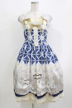 画像1: BABY,THE STARS SHINE BRIGHT / 天国の鍵〜祝福と出会う聖なる礼拝堂〜柄システィーナジャンパースカート Free ネイビー H-26-03-10-1008-BA-OP-NS-ZH