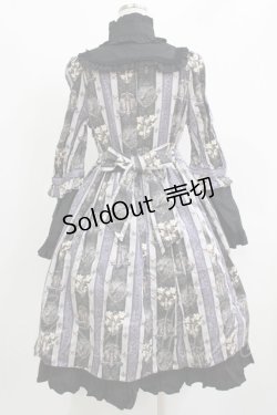 画像3: ALICE and the PIRATES / St.Lily Wolf〜狼騎士と百合の誓い〜柄ワンピース Free グレー H-26-03-10-1011-PA-OP-NS-ZH