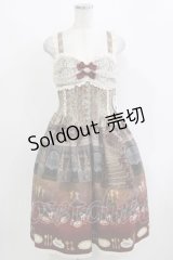 ALICE and the PIRATES / 薔薇の花舞う闇夜の晩餐会柄ジャンパースカートI Free ボルドー H-26-03-10-1012-PA-OP-NS-ZH