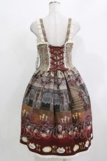 画像3: ALICE and the PIRATES / 薔薇の花舞う闇夜の晩餐会柄ジャンパースカートI Free ボルドー H-26-03-10-1012-PA-OP-NS-ZH (3)