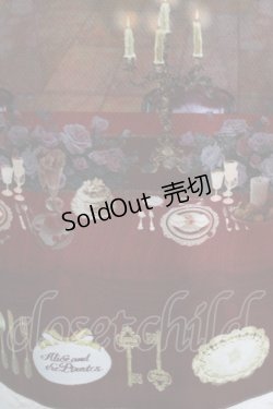 画像4: ALICE and the PIRATES / 薔薇の花舞う闇夜の晩餐会柄ジャンパースカートI Free ボルドー H-26-03-10-1012-PA-OP-NS-ZH