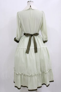 画像3: Innocent World / 丸衿ヨークティアードワンピース M グリーン×ショコラ/Green×Chocolat H-26-03-10-1014-IW-OP-NS-ZH