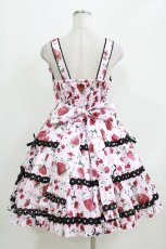 画像3: metamorphose / Lady Fruit シャーリングティアードジャンパースカート サイズ1 ピンク H-26-03-10-1002-ME-OP-NS-ZH (3)