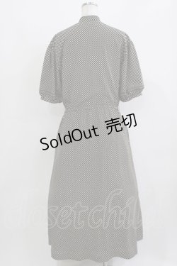 画像3: KANEKO ISAO / チャイナボタンドットワンピース Free ブラック H-26-03-10-1017-EL-OP-NS-ZH
