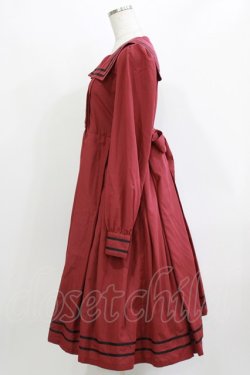 画像2: Physical Drop / スクエアタックセーラーワンピース Free ワイン H-26-03-10-1020-LO-OP-NS-ZH