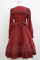 画像3: Physical Drop / スクエアタックセーラーワンピース Free ワイン H-26-03-10-1020-LO-OP-NS-ZH (3)