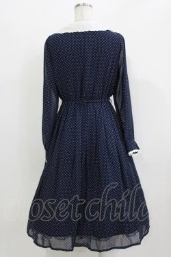 画像3: Fi.n.t / カットワーク開衿ドット柄ワンピース Free NAVY H-26-03-10-1023-CA-OP-NS-ZH